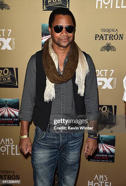 Actor Cuba Gooding, Jr. Attends the premiere screening of FX's "American Horror Story: Hotel" at Regal Cinemas L.A. Live on October 3, 2015 in Los...