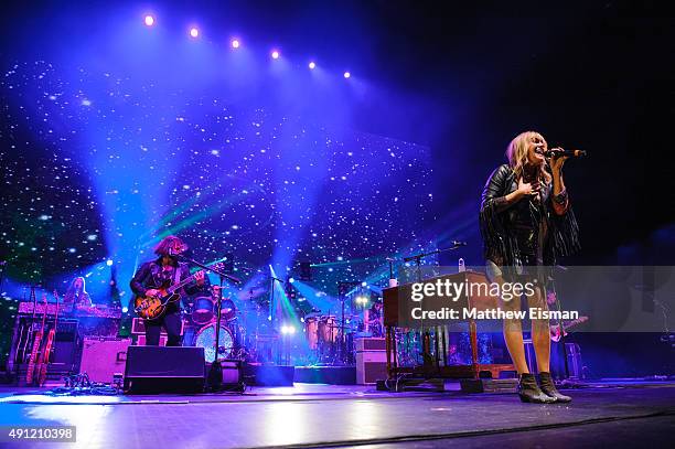 Grace Potter performs live on stage at Radio City Music Hall on October 3, 2015 in New York City.