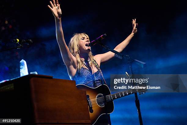 Grace Potter performs live on stage at Radio City Music Hall on October 3, 2015 in New York City.