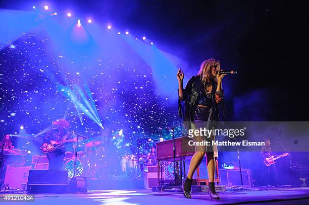 Grace Potter performs live on stage at Radio City Music Hall on October 3, 2015 in New York City.