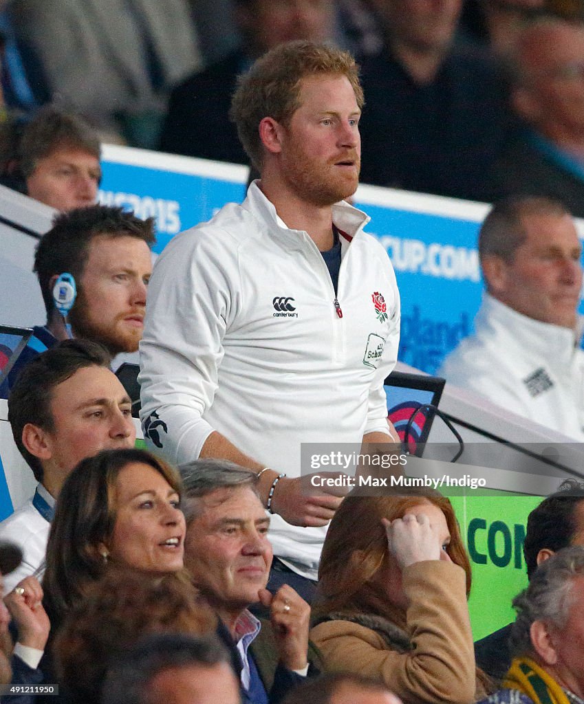 Royals & Celebrities Attend The Rugby World Cup