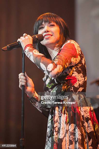 Singer Carly Rae Jepsen performs at the 19th Annual HRC National Dinner at Walter E. Washington Convention Center on October 3, 2015 in Washington,...