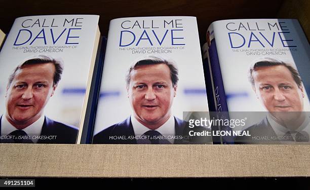 Copies of the controversial biography on British Prime Minister David Cameron, entitled "Call me Dave" by Michael Ashcroft and Isabel Oakeshott are...