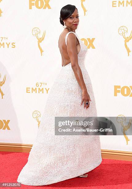 Actress Regina King arrives at the 67th Annual Primetime Emmy Awards at Microsoft Theater on September 20, 2015 in Los Angeles, California.