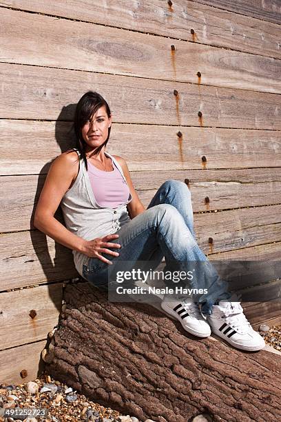 Tennis player Flavia Pennetta is photographed in Brighton, England.