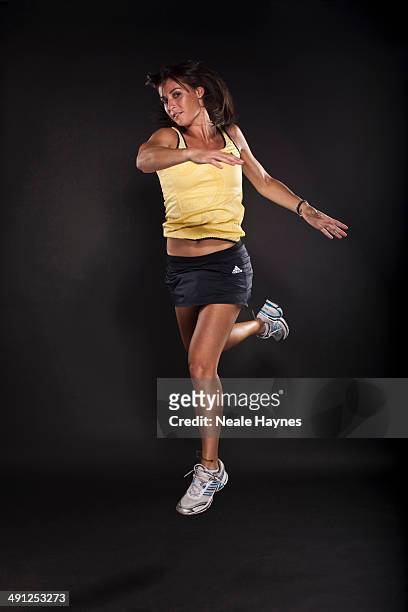 Tennis player Flavia Pennetta is photographed in Brighton, England.