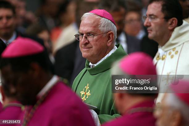 The U.S. Conference of Catholic Bishops Archbishop Joseph Kurtz attends a mass for the opening of the Synod on the themes of family held by Pope...