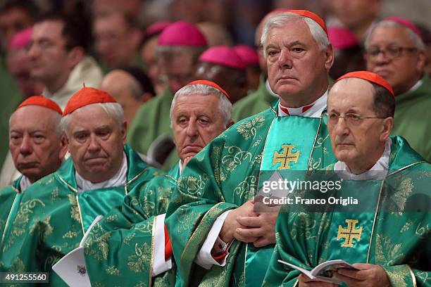 German Cardinal Gerhard Ludwig Muller attends a mass for the opening of the Synod on the themes of family held by Pope Francis at St. Peter's...