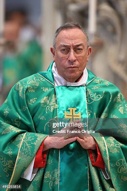 Cardinal Oscar Rodriguez Maradiaga attends a mass for the opening of the Synod on the themes of family held by Pope Francis at St. Peter's Basilica...