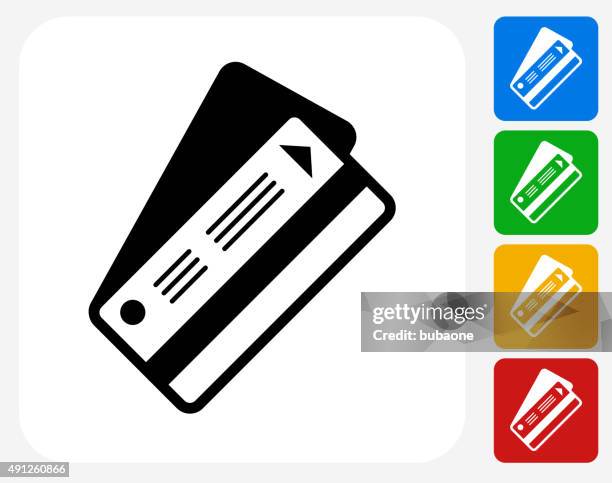 ticket icon flat graphic design - hands over stock illustrations