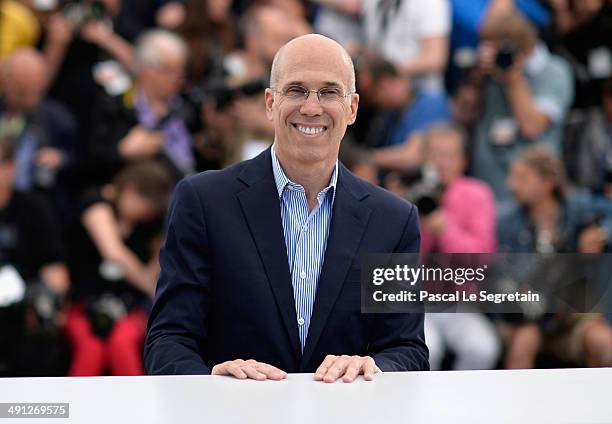 Director Jeffrey Katzenberg attends the "How To Train Your Dragon 2" photocall during the 67th Annual Cannes Film Festival on May 16, 2014 in Cannes,...