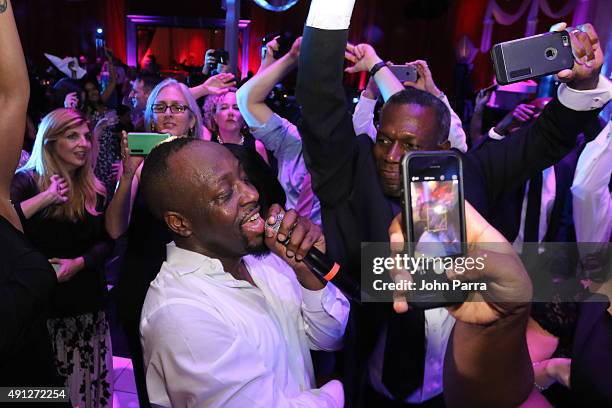 Wyclef Jean performs at Barry University's 75th Anniversary Birthday Bash at Soho Studios on October 3, 2015 in Miami, Florida.