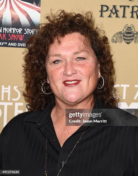 Actress Dot-Marie Jones attends the premiere screening of FX's 'American Horror Story: Hotel' at Regal Cinemas L.A. Live on October 3, 2015 in Los...