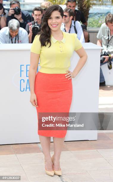 America Ferrera attends the "How To Train Your Dragon 2" photocall at the 67th Annual Cannes Film Festival on May 16, 2014 in Cannes, France.