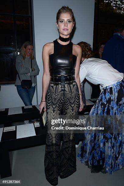 Lala Rudge attends the John Galliano show as part of the Paris Fashion Week Womenswear Spring/Summer 2016 on October 4, 2015 in Paris, France.