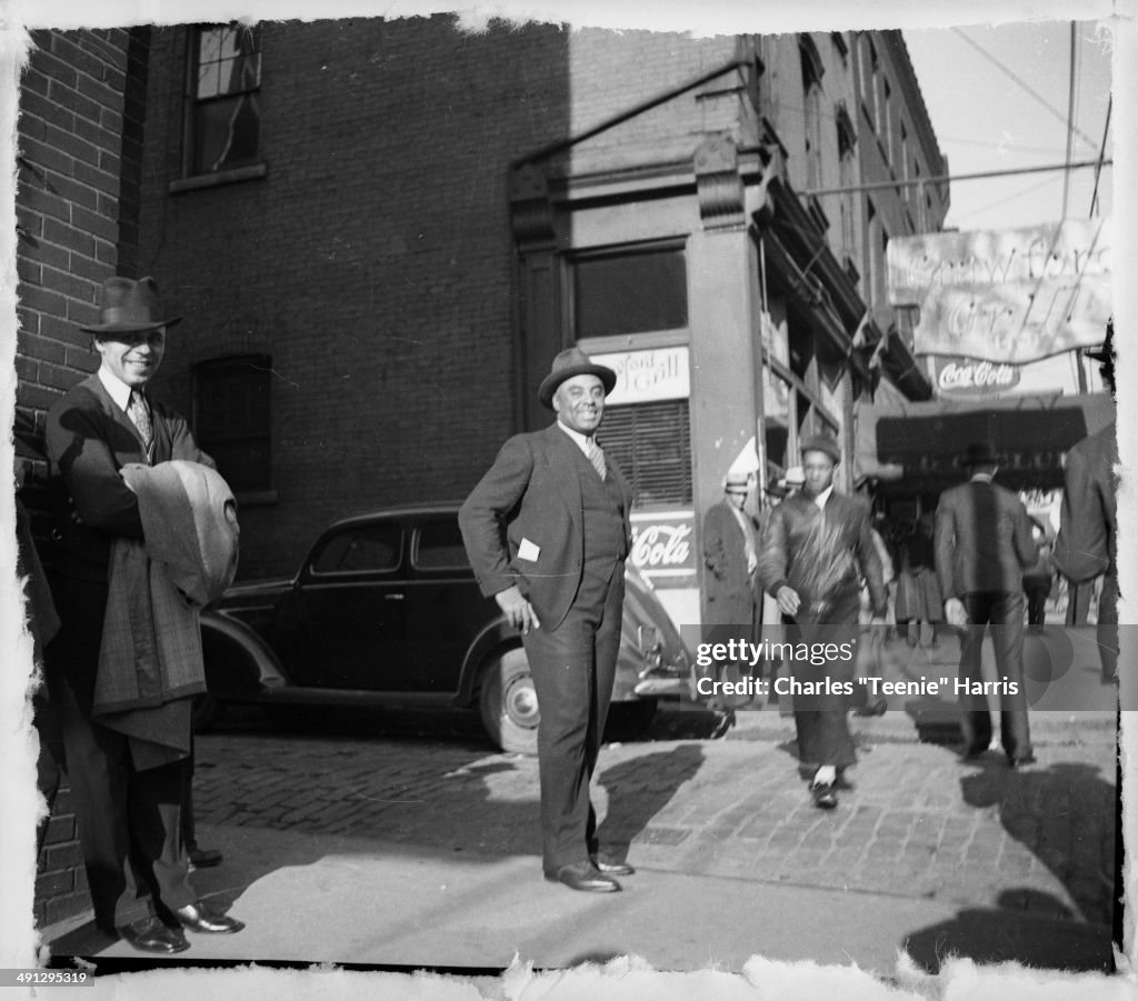 'Oscar Charleston On Sidewalk'