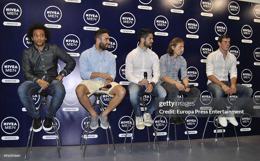 Real Madrid Football Players Present Nivea Men Sensitive Campaign