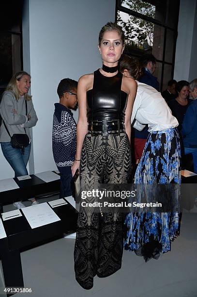 Lala Rudge attends the John Galliano show as part of the Paris Fashion Week Womenswear Spring/Summer 2016 on October 4, 2015 in Paris, France.