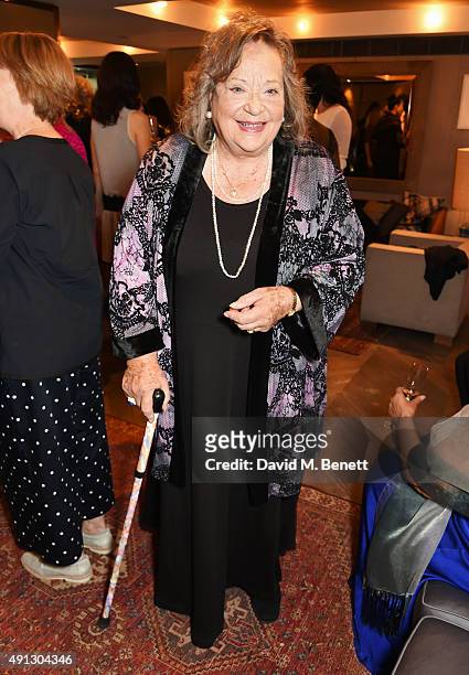 Sylvia Syms attends the Voice Of A Woman Awards at the Belgraves Hotel on October 4, 2015 in London, England.