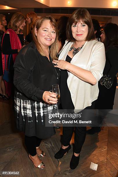 Beatie Edney and Lisa Makin attend the Voice Of A Woman Awards at the Belgraves Hotel on October 4, 2015 in London, England.