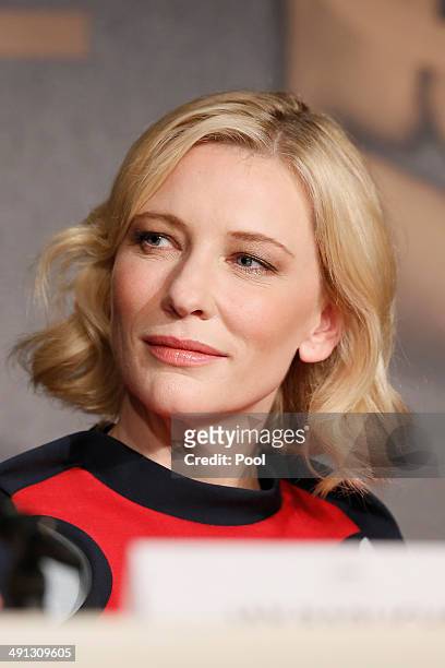 Actress Cate Blanchett attends the "How To Train Your Dragon 2" press conference during the 67th Annual Cannes Film Festival on May 16, 2014 in...