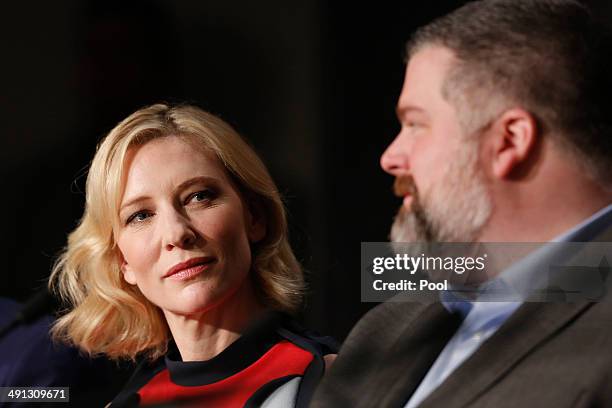 Actress Cate Blanchett attends the "How To Train Your Dragon 2" press conference during the 67th Annual Cannes Film Festival on May 16, 2014 in...