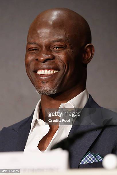 Actor Djimon Hounsou attends the "How To Train Your Dragon 2" press conference during the 67th Annual Cannes Film Festival on May 16, 2014 in Cannes,...