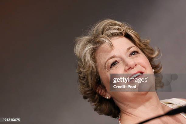 Producer Bonnie Arnold attends the "How To Train Your Dragon 2" press conference during the 67th Annual Cannes Film Festival on May 16, 2014 in...