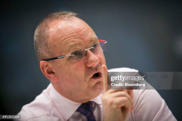 Mark Cutifani, chief executive officer of Anglo American Plc, speaks during an interview in New York, U.S., on Friday, May 16, 2014. Anglo American...