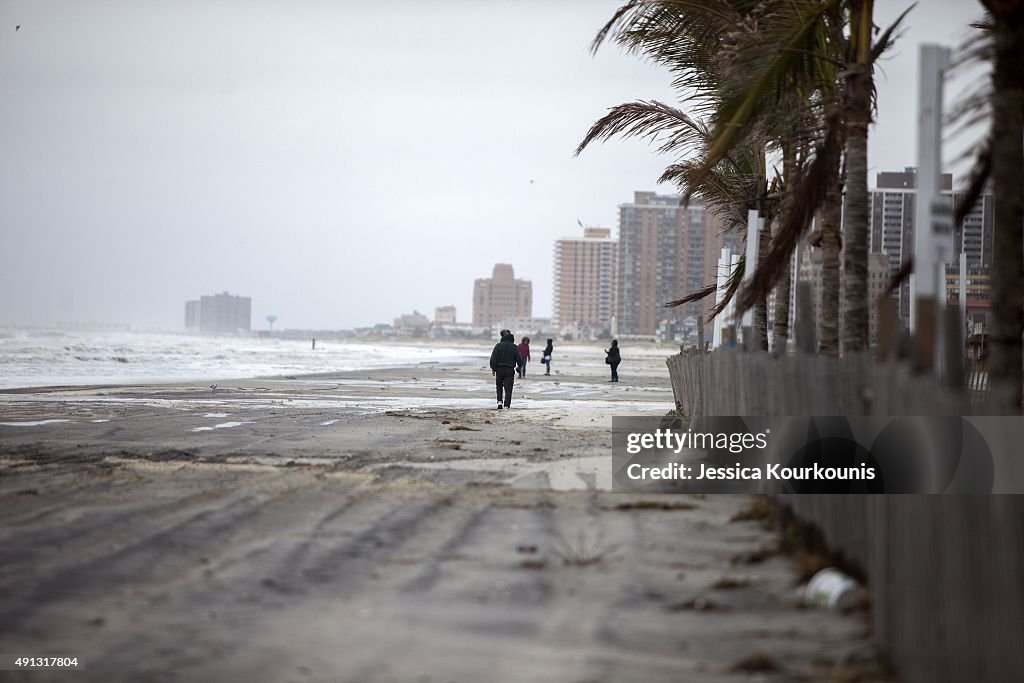 Converging Storms Batter New Jersey Coast