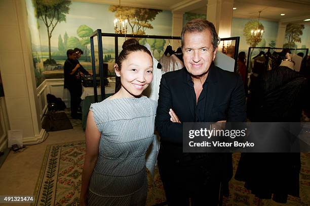 Aka Alemi, Mario Testino attend Buro 24/7 Family Presentation of 9 Fashion Designers from Russia, Ukraine and Kazakhstan at Hotel Bristol on October...