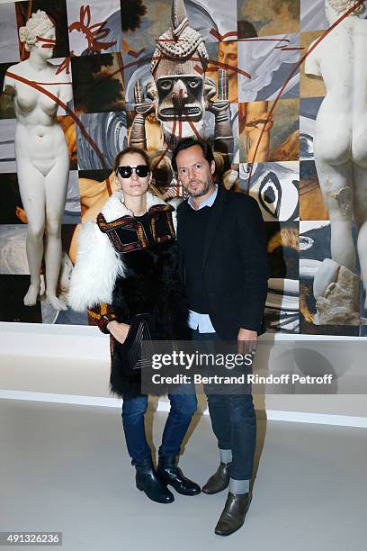 Alexandre de Betak and his wife Sofia Sanchez attend the 'Picasso Mania' : Press Preview. Held at Grand Palais on October 4, 2015 in Paris, France.