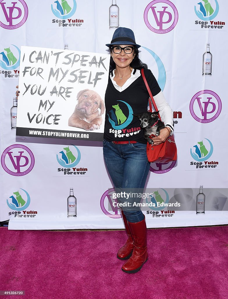 Lisa Vanderpump Along With StopYulinForever Supporters March To End Dog Cruelty In Yulin, China