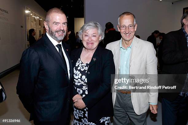 President of Reunion des Musees Nationaux Jean-Paul Cluzel, Ambassador of United Kingdom Sir Peter Ricketts and his wife Lady Suzan Ricketts attend...