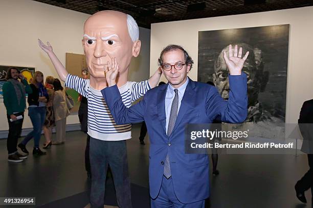 President of Musee Picasso Laurent Le Bon attends the 'Picasso Mania' : Press Preview. Held at Grand Palais on October 4, 2015 in Paris, France.