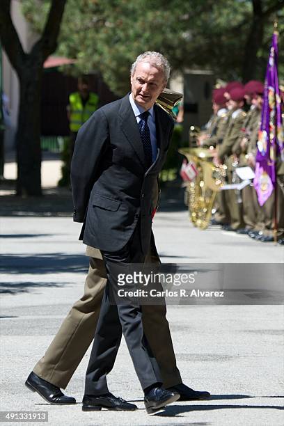 Spanish Defence Minister Pedro Morenes attends the 250 memorial anniversary of the opening of The Royal College of Artillery at the Alcazar de...