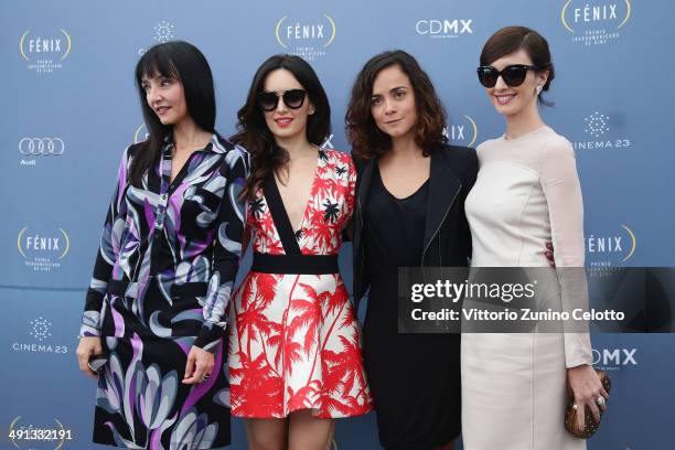 Actresses Maria de Medeiros, Ana de la Reguera, Alice Braga and Paz Vega attend the Fenix Film Awards at the 67th Annual Cannes Film Festival on May...