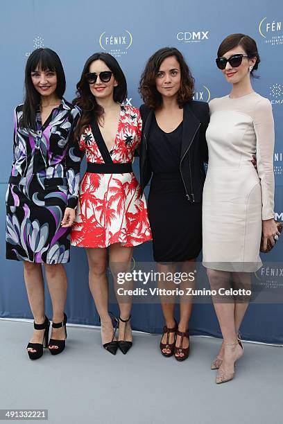 Actresses Maria de Medeiros, Ana de la Reguera, Alice Braga and Paz Vega attend the Fenix Film Awards at the 67th Annual Cannes Film Festival on May...