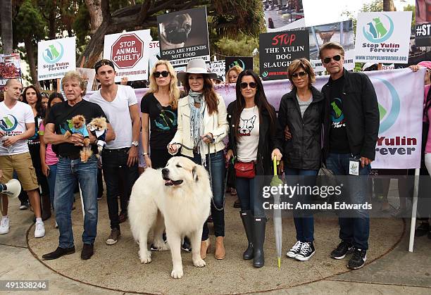 Television personalities Ken Todd, James Kennedy, Kathryn Edwards, Lisa Vanderpump, Kyle Richards, Lisa Rinna and Harry Hamlin attend the...