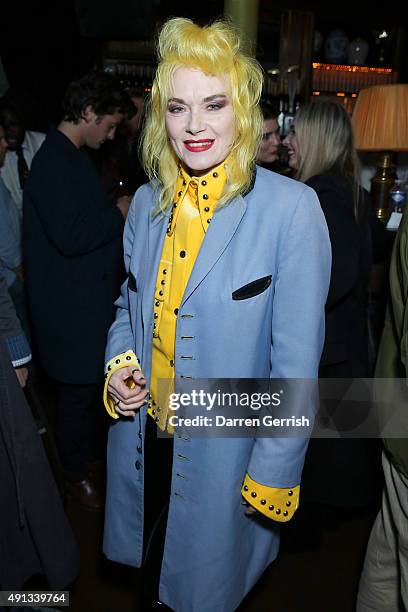 Pam Hogg attends the Alexander McQueen/ AnOther Magazine After Partyas part of the Paris Fashion Week Womenswear Spring/Summer 2016 on October 4,...