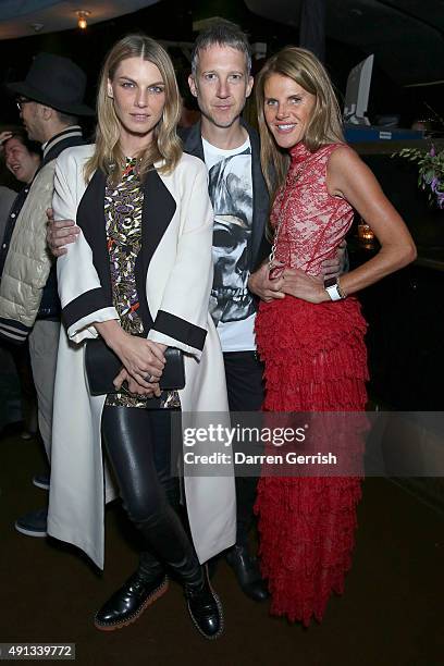 Jefferson Hack and Anna Dello Russo attend the Alexander McQueen/ AnOther Magazine After Partyas part of the Paris Fashion Week Womenswear...