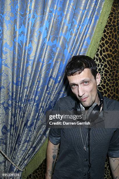 Johnny Hostile attends the Alexander McQueen/ AnOther Magazine After Partyas part of the Paris Fashion Week Womenswear Spring/Summer 2016 on October...