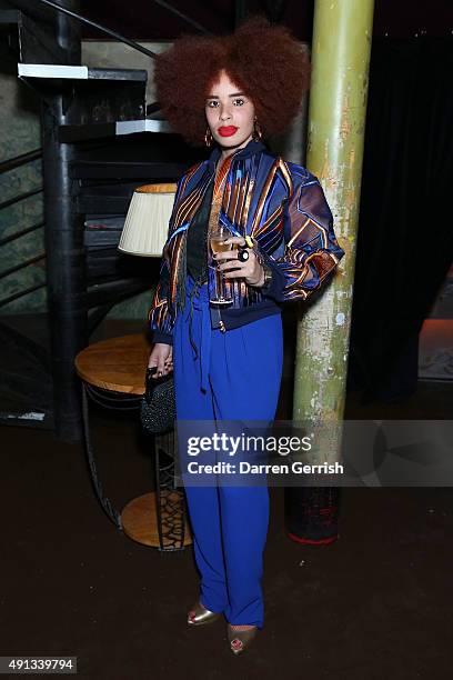 Sadie Clayton attends the Alexander McQueen/ AnOther Magazine After Partyas part of the Paris Fashion Week Womenswear Spring/Summer 2016>> on October...