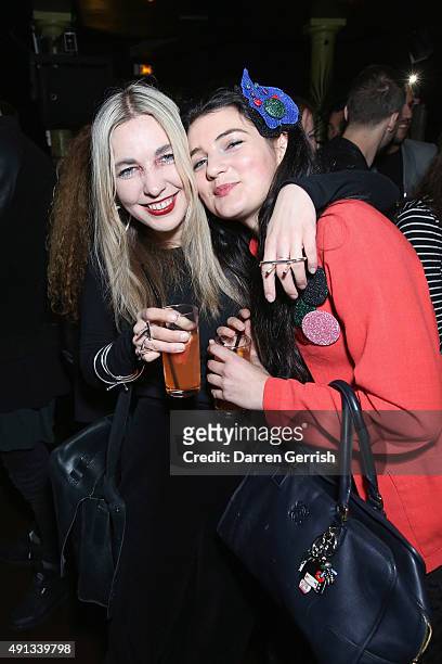 Marta Jakubowski and guest attend the Alexander McQueen/ AnOther Magazine After Partyas part of the Paris Fashion Week Womenswear Spring/Summer...