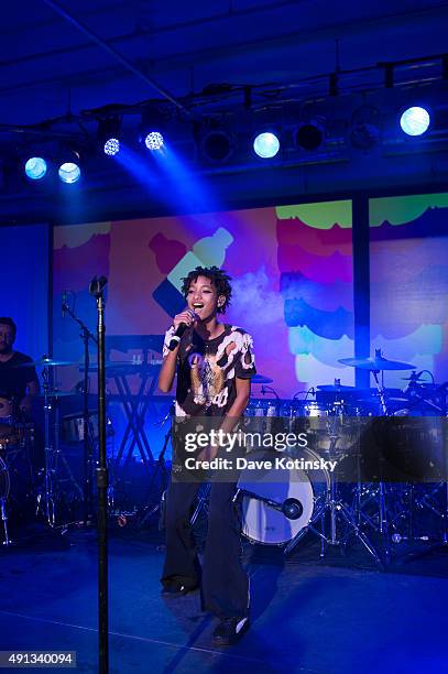 Willow Smith performs at the vitaminwater And The Fader Unite To "HYDRATE THE HUSTLE" For Fifth Anniversary Of #uncapped Concert Series on October 3,...