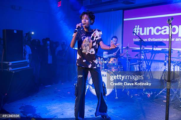 Willow Smith performs at the vitaminwater And The Fader Unite To "HYDRATE THE HUSTLE" For Fifth Anniversary Of #uncapped Concert Series on October 3,...