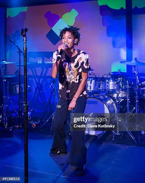 Willow Smith performs at the vitaminwater And The Fader Unite To "HYDRATE THE HUSTLE" For Fifth Anniversary Of #uncapped Concert Series on October 3,...