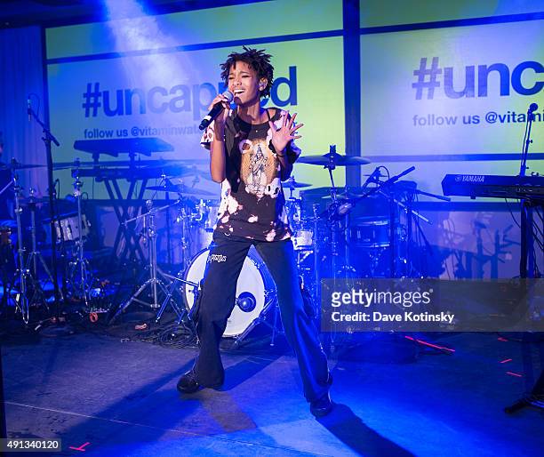 Willow Smith performs at the vitaminwater And The Fader Unite To "HYDRATE THE HUSTLE" For Fifth Anniversary Of #uncapped Concert Series on October 3,...
