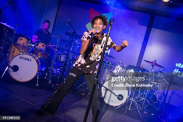 Willow Smith performs at the vitaminwater And The Fader Unite To "HYDRATE THE HUSTLE" For Fifth Anniversary Of #uncapped Concert Series on October 3,...