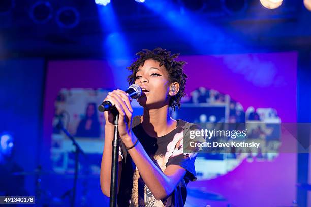 Willow Smith performs at the vitaminwater And The Fader Unite To "HYDRATE THE HUSTLE" For Fifth Anniversary Of #uncapped Concert Series on October 3,...